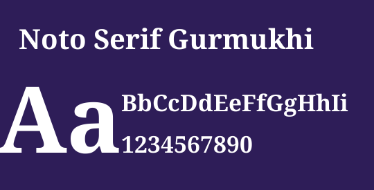 Noto Serif Gurmukhi