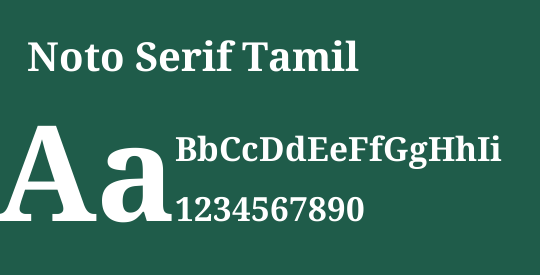 Noto Serif Tamil