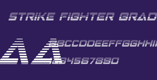 Strike Fighter Gradient Italic