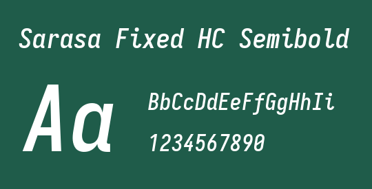 Sarasa Fixed HC Semibold