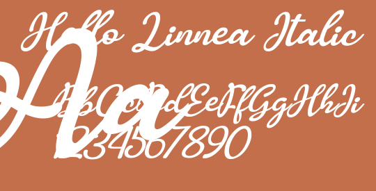 Hello Linnea Italic