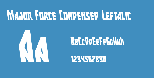 Major Force Condensed Leftalic