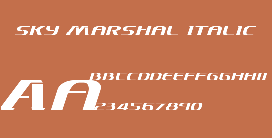 Sky Marshal Italic