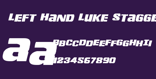 Left Hand Luke Staggered Italic