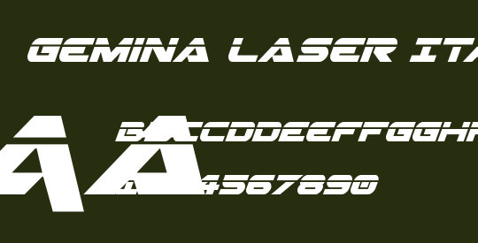 Gemina Laser Italic