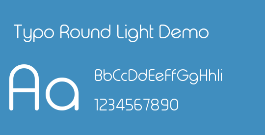 Typo Round Light Demo