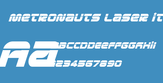 Metronauts Laser Italic