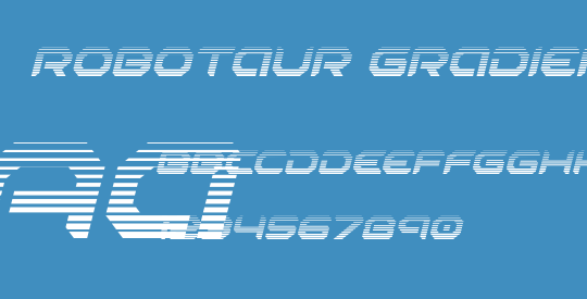 Robotaur Gradient Italic